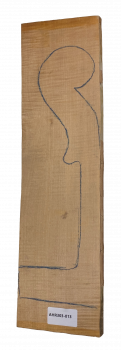 Set Back, Sides and Neck plank Curly Maple for Cello Unique Piece #013